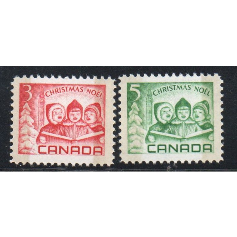 Canada Sc 476p-477p 1967  Christmas Phosphor stamp set mint NH