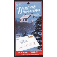 Canada Unitrade Bk106 1989 33c Greet More Christmas stamp booklet mint NH
