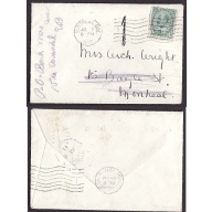Canada-cover #10143-1c Edward-drop letter-Montreal,Que-Jul 7 1911-re-directed