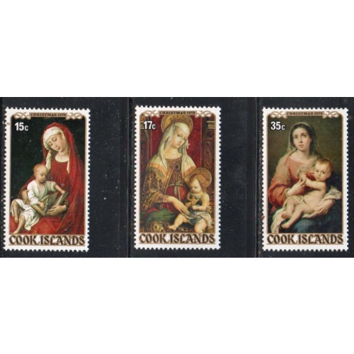 Cook Islands Sc 503-505 1978 Christmas stamp set mint NH