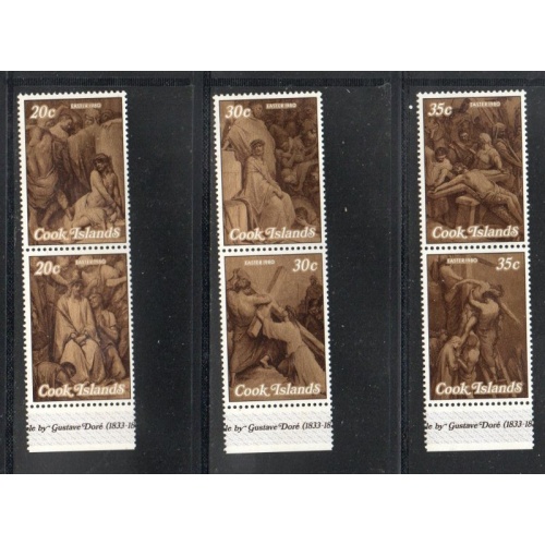 Cook Islands Sc 541-543 1980 Easter stamp set mint NH