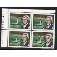 Canada Sc 1226 1988 37c Charles Inglis UL Inscription  Block of 4 mint NH
