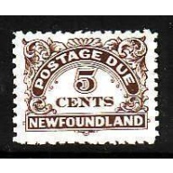 Newfoundland-Sc#J5- id12-unused NH 5c pale brown postage due-1939-