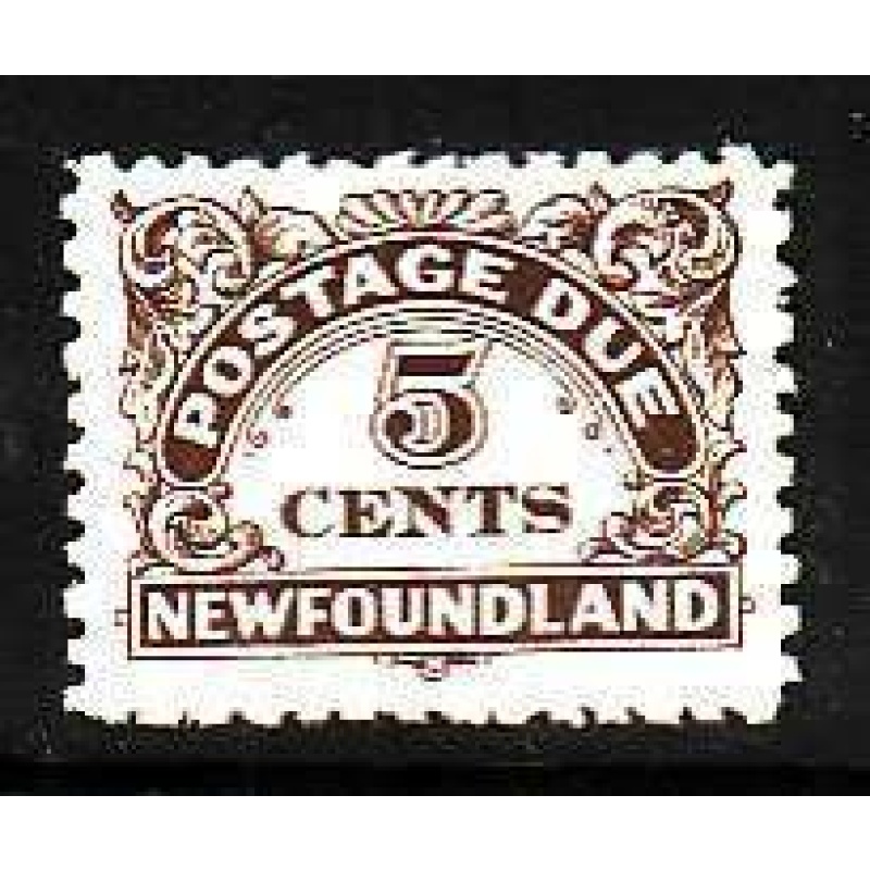 Newfoundland-Sc#J5- id12-unused NH 5c pale brown postage due-1939-