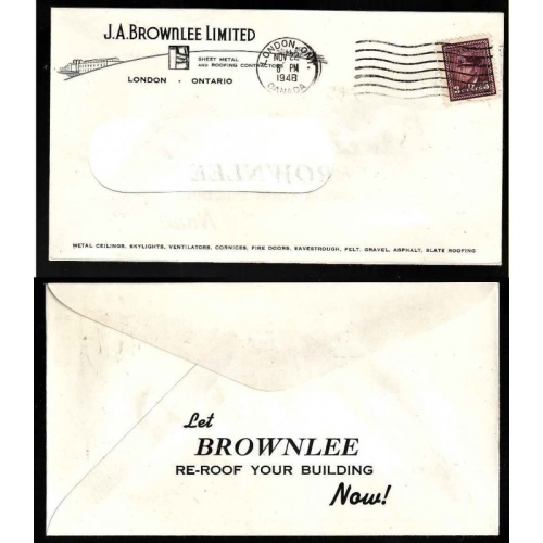Canada-cover #13736-Illustrated-JA Brownlee Roofing-Middlesex Cty-London