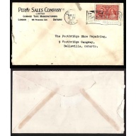 Canada-cover #4983-3c-Middlesex Cty-London,Ont Flag cancel-May 13 1937