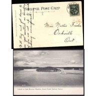 Canada-cover #10375-1c KEVII on p/c-Parry Sound Distric-Rosseau, Ont-Sp 26 1905-