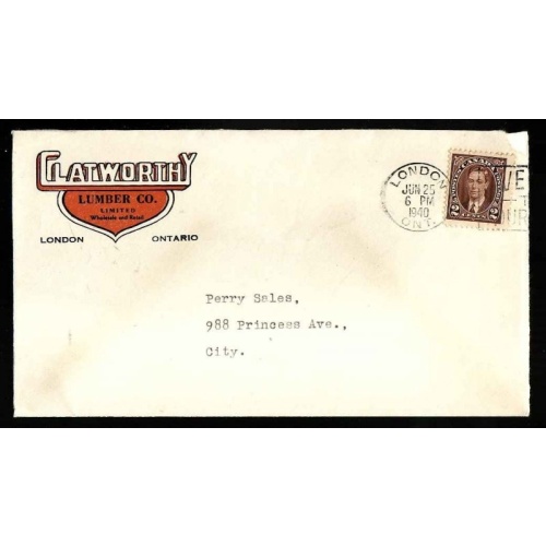 Canada-cover #13728-Illustrated-Clatworthy Lumber-Middlesex Cty-London