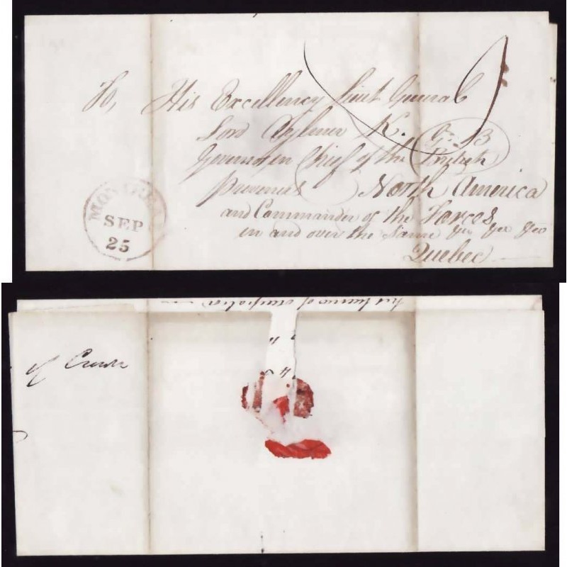 Canada-cover #10345-Stampless-Montreal Sep 25 1831-rated 9-Rawdon 24 Sep