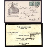 Canada-cover #14095-1c(2)-advert-England-The Grand Union Ottawa-Ottawa