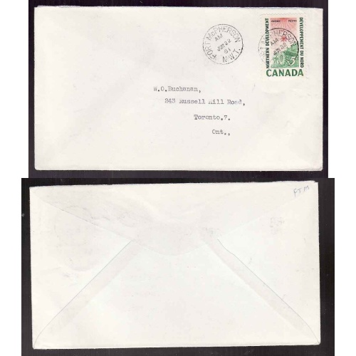 Canada-cover #5009-5c Northern Development-Fort McPherson,NWT-Jun 22 1961