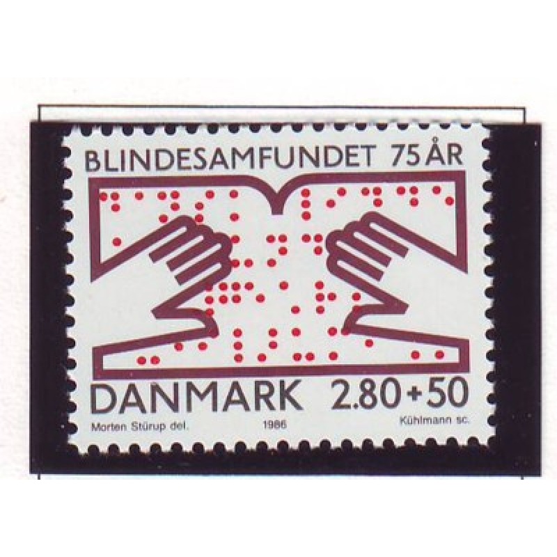 Denmark Sc B70 1986 Blind stamp  mint NH