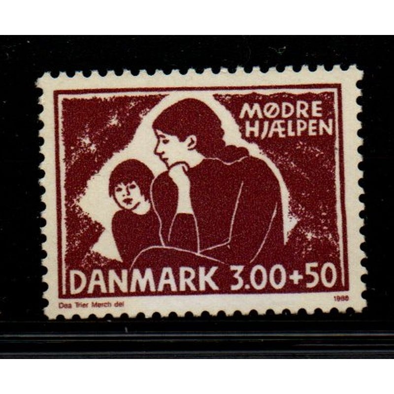 Denmark Sc B73 1988 Unwed Mothers  stamp mint NH