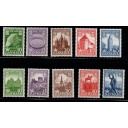 Denmark Sc 342-351 1953-1956 1000th Anniversary Kingdom stamp set mint NH