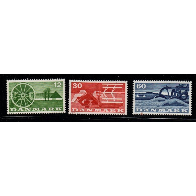Denmark Sc 371-373 1960 Farming stamp set mint NH