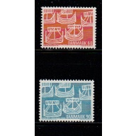Denmark Sc 454-455 1969 Nordic Cooperation stamp set mint NH