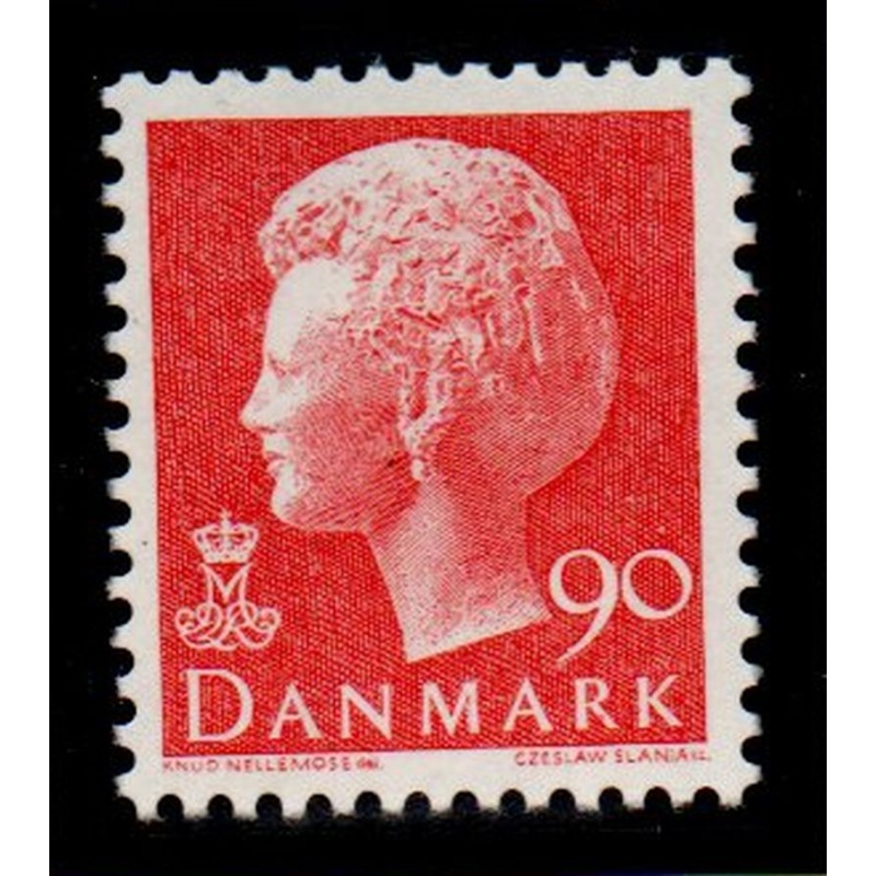 Denmark Sc 539 1974 90 ore dull red Queen Margrethe stamp mint NH