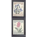 Denmark Sc 560-561 1974 Botanical Gardens stamp set  mint NH