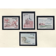 Denmark Sc 576-579 1975 views stamp set  mint NH