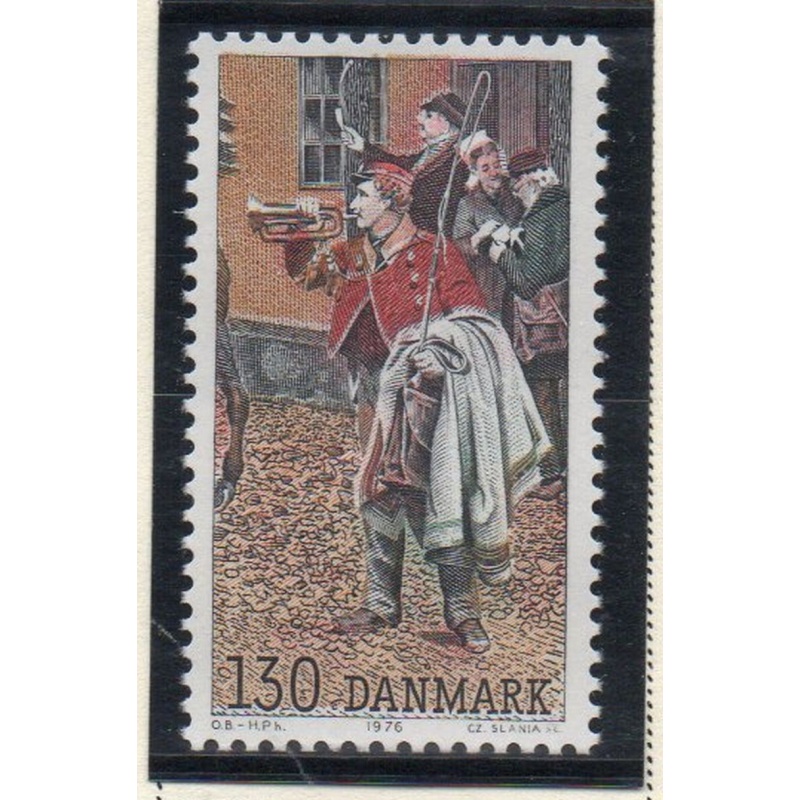 Denmark Sc 590 1976 HAFNIA &#039;76 Postilion stamp  mint NH