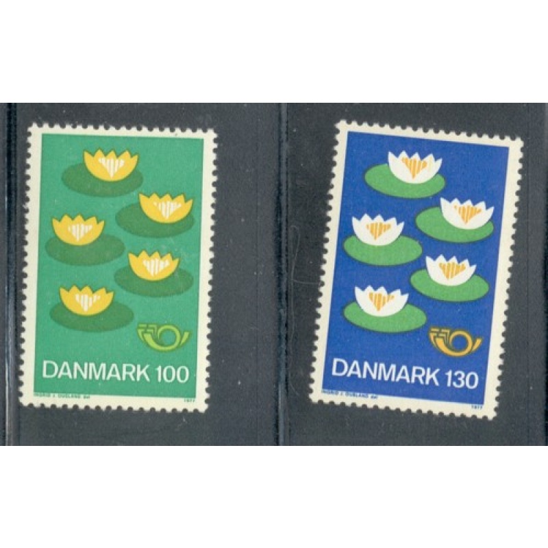 Denmark  Sc 597-598 1977 Nordic Cooperation stamp set mint NH