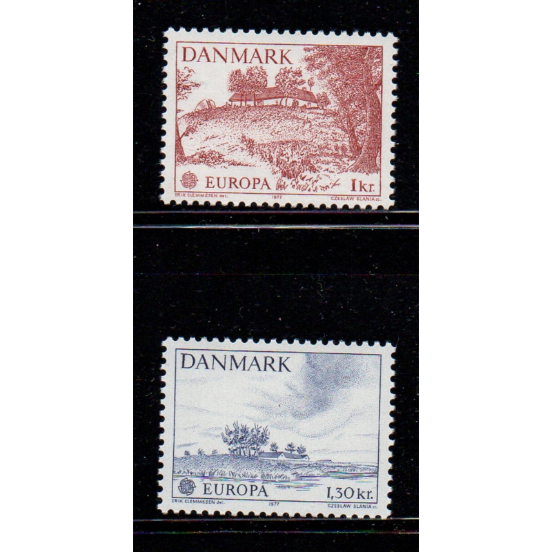 Denmark  Sc 600-01 1977 Europa stamp set mint NH