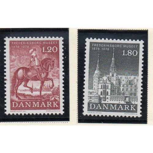 Denmark Sc 612-613 1978 Frederiksborg Museum Anniversary stamp set  mint NH