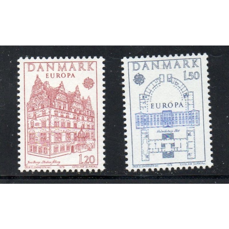 Denmark  Sc 614-615 1978 Europa stamp set mint NH