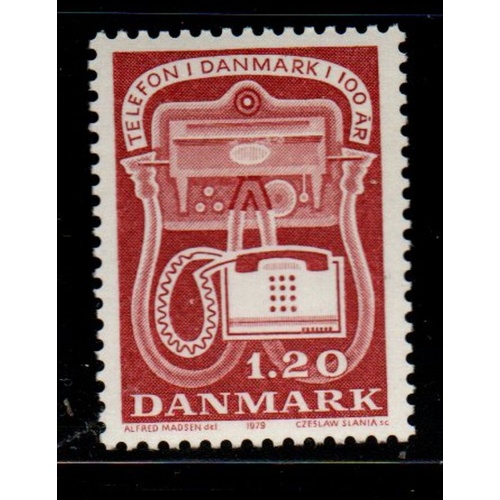 Denmark Sc 626 1979 Telephone Service stamp mint NH