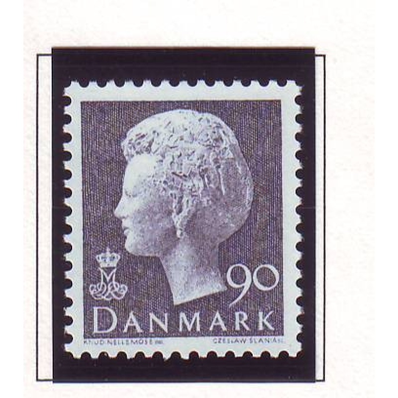 Denmark Sc 630 1979 90 ore slate Queen Margrethe stamp mint NH