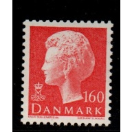 Denmark Sc 638 1981 160 ore red Queen  stamp mint NH