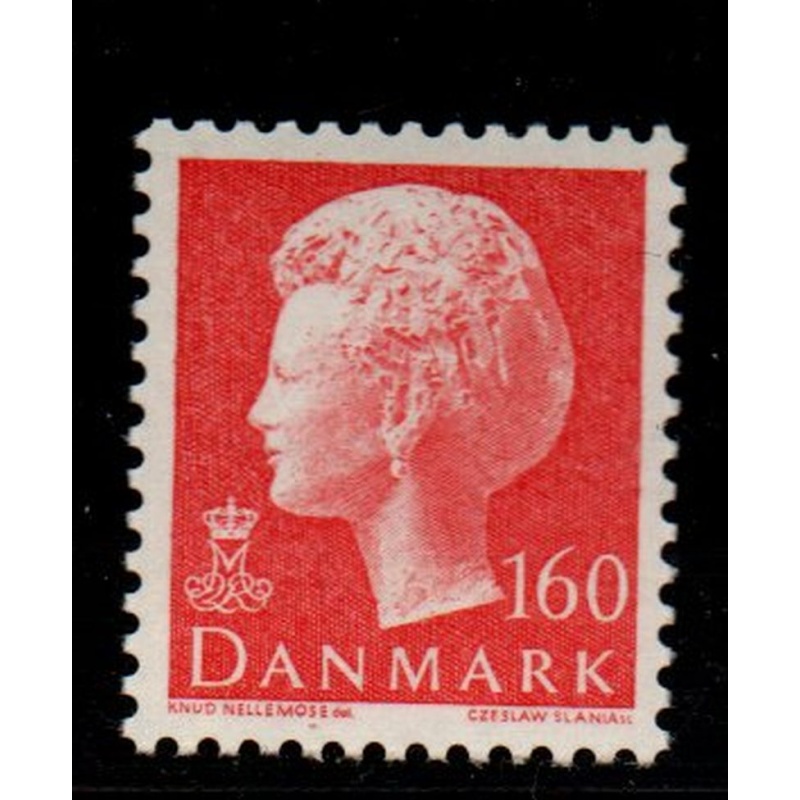 Denmark Sc 638 1981 160 ore red Queen  stamp mint NH