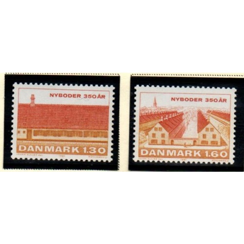 Denmark Sc 678-79 1981 Nyboder 350 years stamp set mint NH