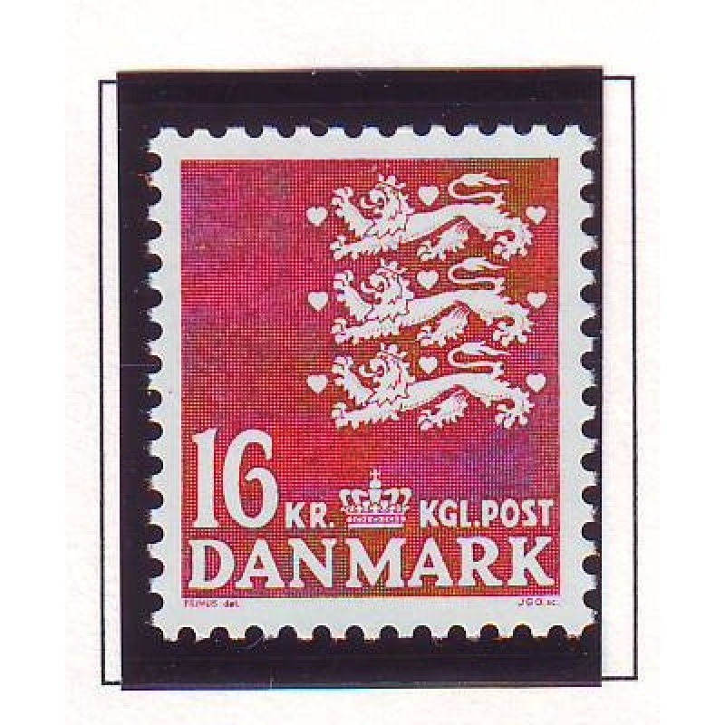 Denmark Sc 718 1983 16 kr copper red State Seal stamp mint NH