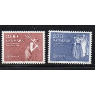 Denmark Sc 723-24 1982 Europa stamp set mint NH