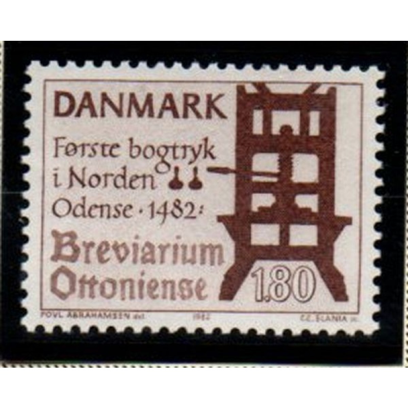 Denmark Sc 730 1982 Printing in Denmark stamp mint NH