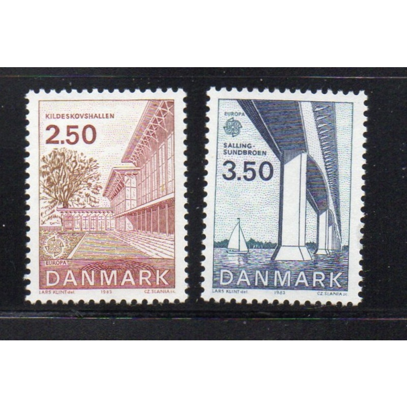 Denmark Sc 738-39 1983 Europa stamp set mint NH