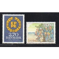 Denmark Sc 753-54 1984 Parliament Elections & Scouts stamp mint NH