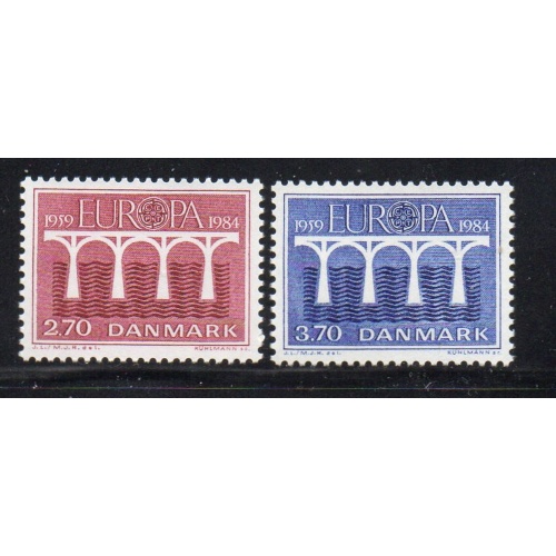 Denmark Sc 755-56 1984 Europa stamp set mint NH