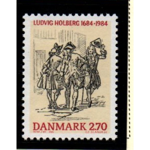 Denmark Sc 765 1984 Ludvig Holberg stamp mint NH