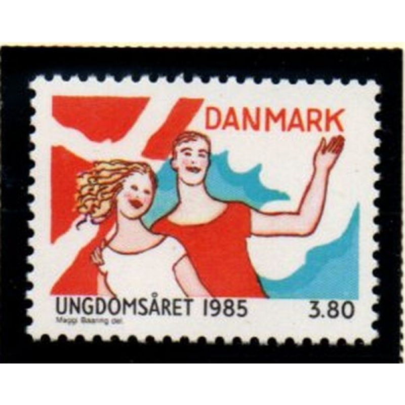 Denmark Sc 771 1985 International Youth Year stamp mint NH