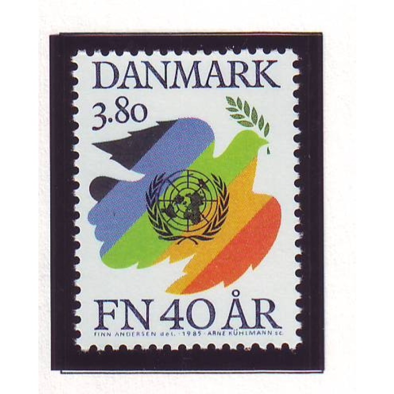 Denmark Sc 784 1985  40th Anniversary United Nations stamp mint NH