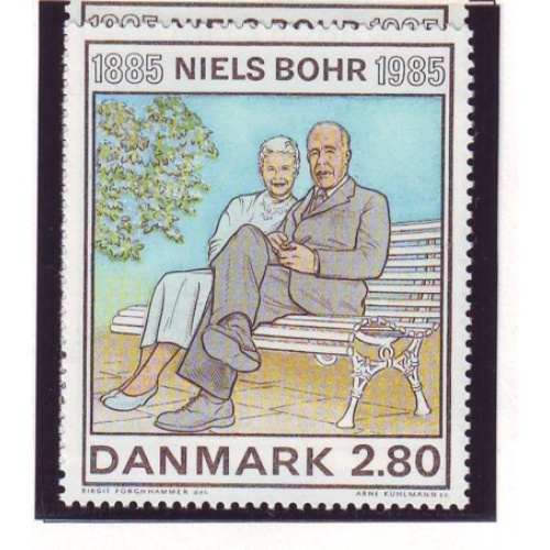 Denmark Sc 785 1985  100th Anniversary Birth of Bohr stamp mint NH