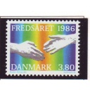 Denmark Sc 817 1986 International Peace Year stamp mint NH