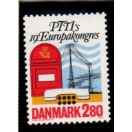 Denmark Sc 822 1986 PTT Congress stamp mint NH