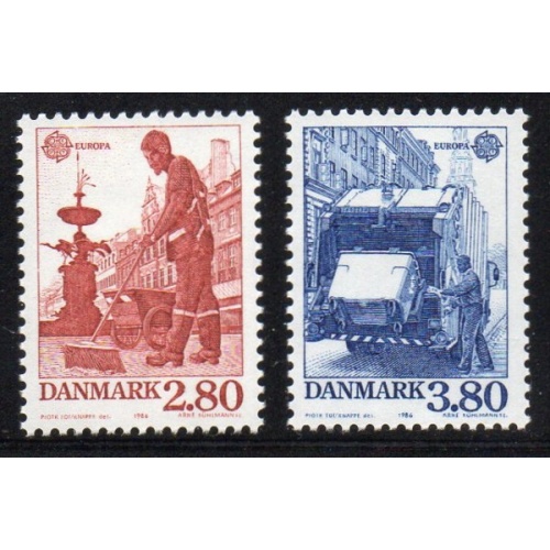Denmark Sc 826-827 1986 Europa stamp set mint NH
