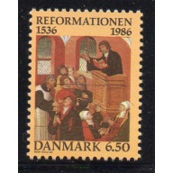 Denmark Sc 830 1896 450th Anniversary Reformation stamp mint NH