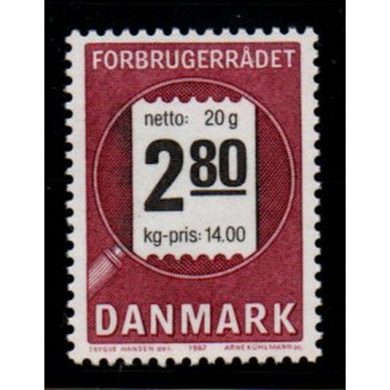 Denmark Sc 833 1987 Consumer Council stamp mint NH