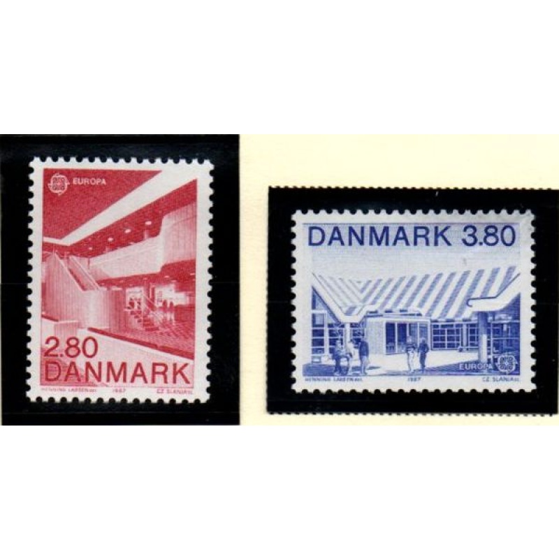 Denmark Sc 837-838 1987 Europa stamp set mint NH