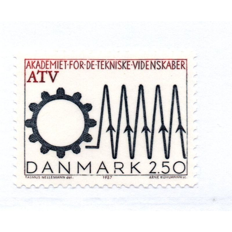 Denmark Sc 839 1987 Technical Sciences stamp mint NH